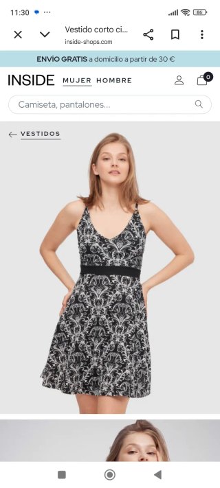 Vestido estampado Inside