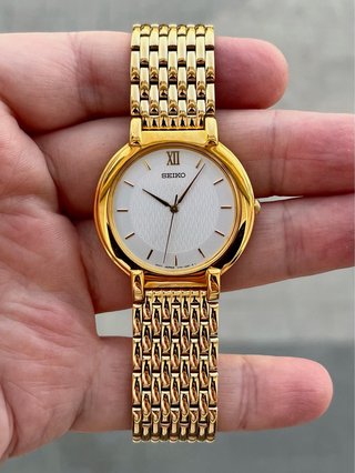 Reloj Seiko Quartz Vintage Gold Nuevo *Año 1995*