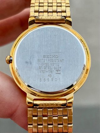 Reloj Seiko Quartz Vintage Gold Nuevo *Año 1995*