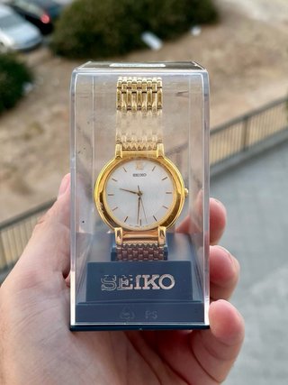 Reloj Seiko Quartz Vintage Gold Nuevo *Año 1995*