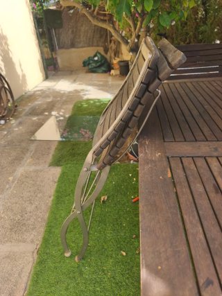 Mesa y 4 Sillas Terraza Madera