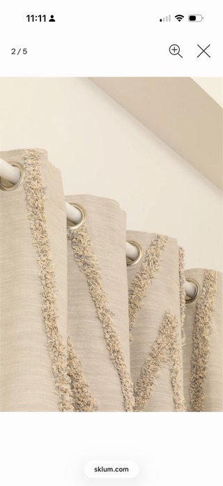 Tende Beige Design Geometrico