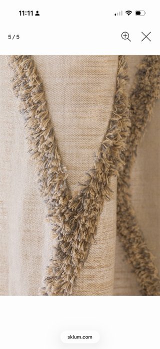 Tende Beige Design Geometrico
