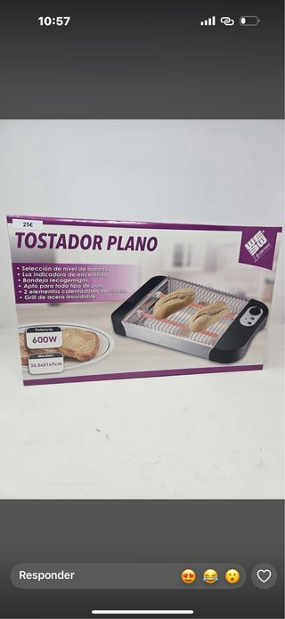 Tostador Plano 600W
