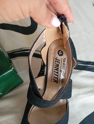 Sandalias tacón Jennifer azules