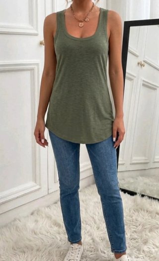 Vestido camiseta verde