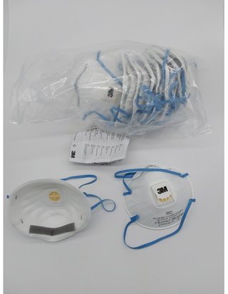 3M Mascarilla 8822 FFP2 NR D C/Valvula - Multicolor - 10 Unidad (Paquete de 1)