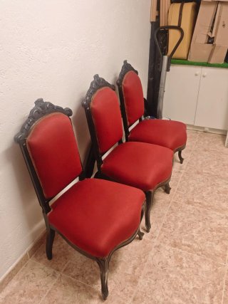 Juego Sillas y Sillones Antiguos Siglo XIX