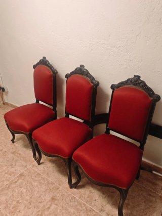 Juego Sillas y Sillones Antiguos Siglo XIX