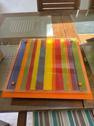 Lámpara infantil rayas colores