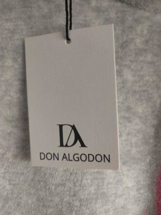 Pijama Invierno DON ALGODON Talla L Gris/Rosa