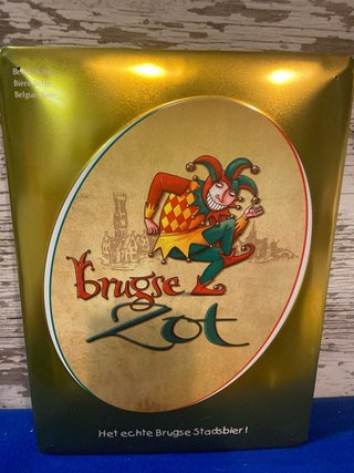 Chapa placa cartel metalico de cerveza Brugse Zot
