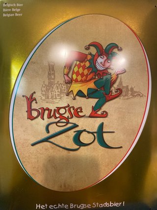 Chapa placa cartel metalico de cerveza Brugse Zot