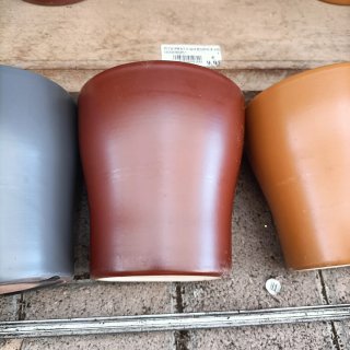 Vaso Ceramica Oro Beige Marrone Blu Salvia