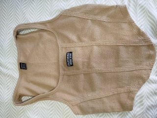 Camiseta SHEIN beige talla XS