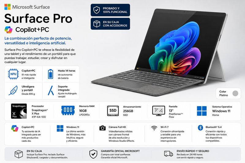 Microsoft Surface Pro Copilot+PC 16GB RAM