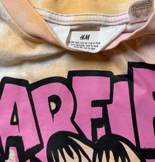 Lotto 2 T-shirt H&M Topolino e Garfield 8-10 anni