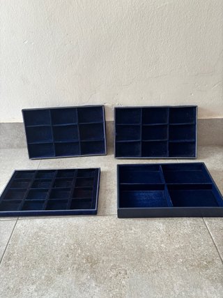 Bandejas expositoras para joyas/monedas