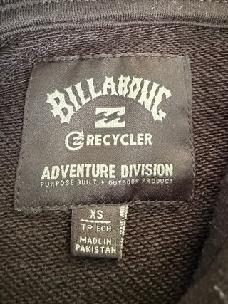 Sudadera Billabong Adventure Division Negra Talla