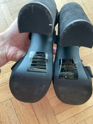 Sandalias tacón negras talla 37 - NUEVAS