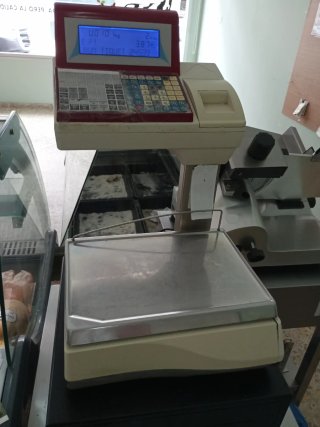 Báscula registradora comercial