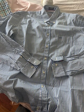 Camisa Paul & Shark rayas azul y blanco