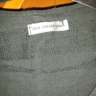 Maglia aperta cotone nera taglia unica