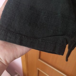 Maglia aperta cotone nera taglia unica