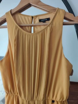 Vestido largo amarillo GOA GOA talla S
