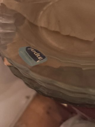 Juego de 12 platos de cristal