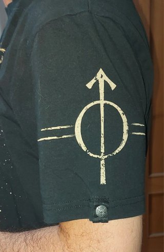 Camiseta Rock Phobos Wornstar Negra