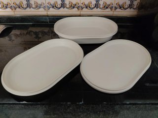 Ensaladera Tupperware Blanca