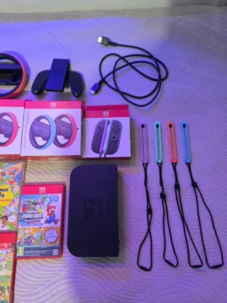 NINTENDO SWITCH 2 + 7 JUEGOS + EXTRAS Y GARANTÍA