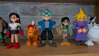 Figuras Final Fantasy 7 Poly low