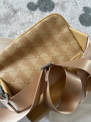 Bolso Lacoste Beige Monogram