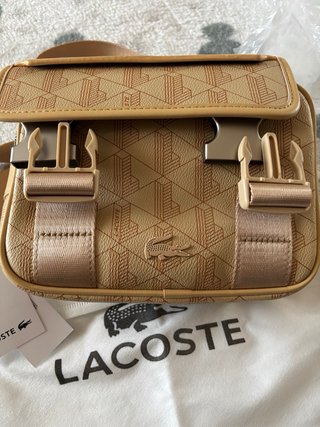 Bolso Lacoste Beige Monogram