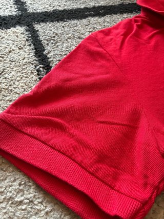 Polo Lacoste Rojo Talla L Retro