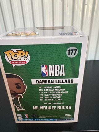 Funko Pop! Damian Lillard 177 NBA Bucks