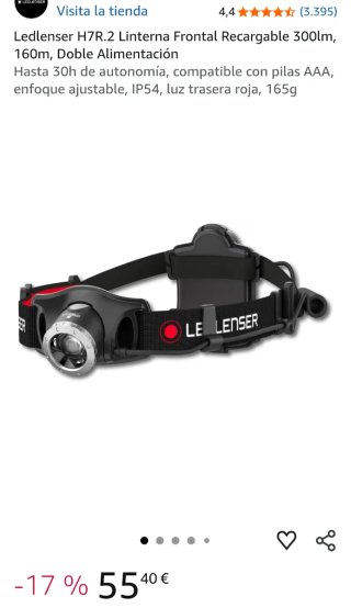 Linterna Frontal Ledlenser H7R.2