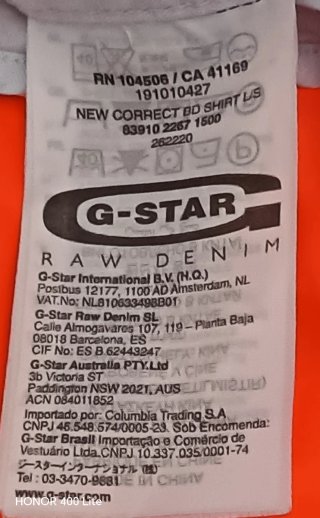 Camisa G-Star RAW Blanca