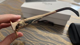 Occhiali da sole Celine oro e marrone