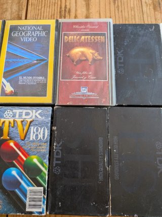 Lote 10 Cintas VHS TDK Grabables Variadas