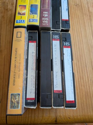 Lote 10 Cintas VHS TDK Grabables Variadas