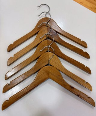 Lote 50 Perchas Madera Haya 32cm
