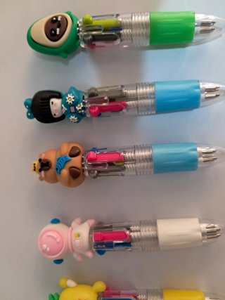 Set 5 mini Penne Multicolore con Cappuccio Diverte
