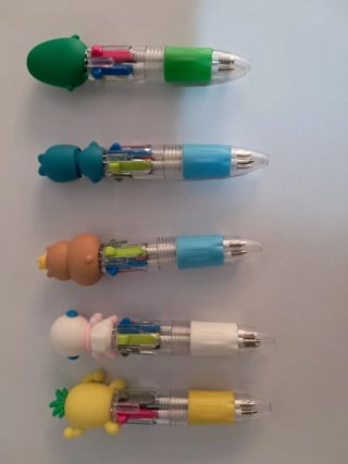 Set 5 mini Penne Multicolore con Cappuccio Diverte