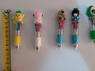 Set 5 mini Penne Multicolore con Cappuccio Diverte