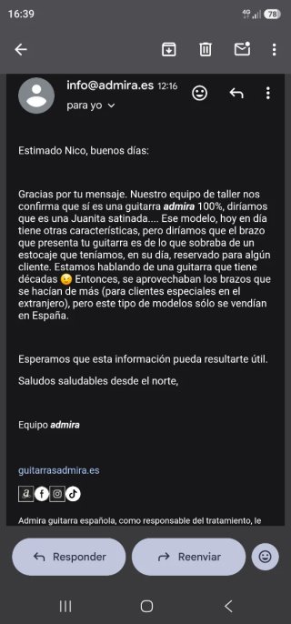 Guitarra Clásica Admira Juanita Artesanal