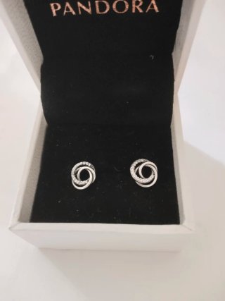 Pendientes Pandora Aro Entrelazado Plata