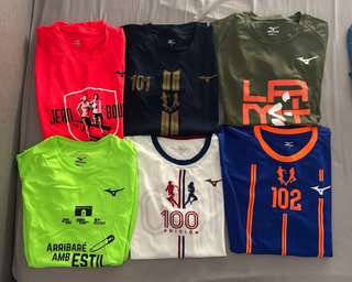 Lote 6 Camisetas Mizuno Talla L Running
